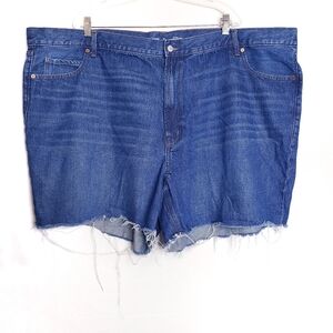 Old Navy High Rise Slouchy Straight Frayed Cutoff Jean Shorts Women's Size 28